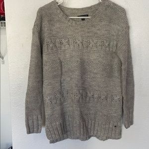 Gray cable knit American Eagle outfitters sweater